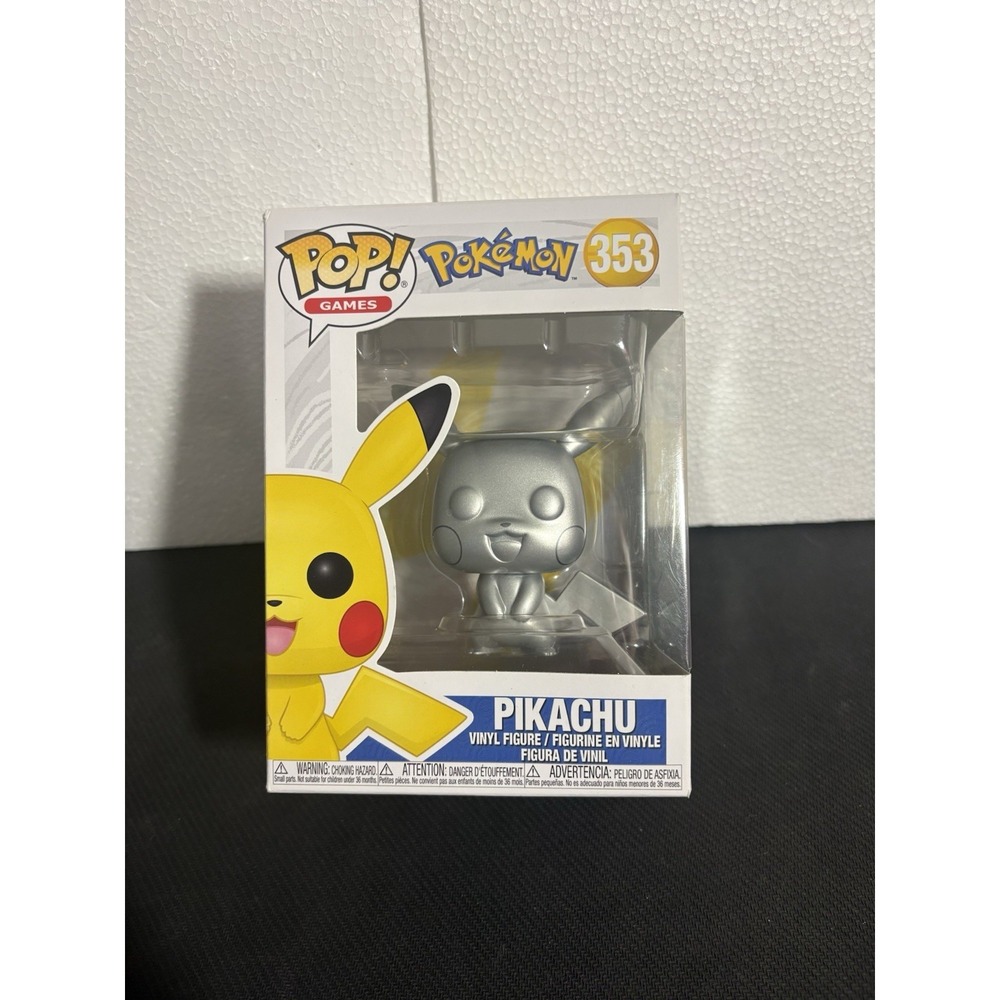 Funko Pop Pokémon Pikachu Silver 25th Anniversary #353